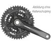 SHIMANO Kurbelgarnitur  FC-M210-3 170 mm 44-32-22 Zähne